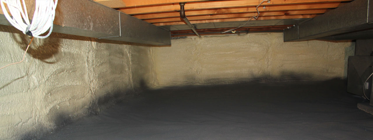 Fairfield spray foam insulation for crawl spaces